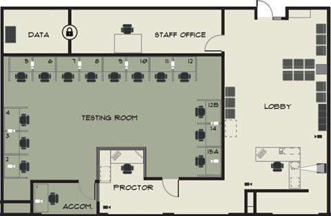 Test Center floor plan